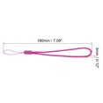 thumbnail image 2 of Uxcell 18cm Portable Item Nylon Cord Lanyards Hand Wrist Strap String Rose Red 20 Pack, 2 of 6