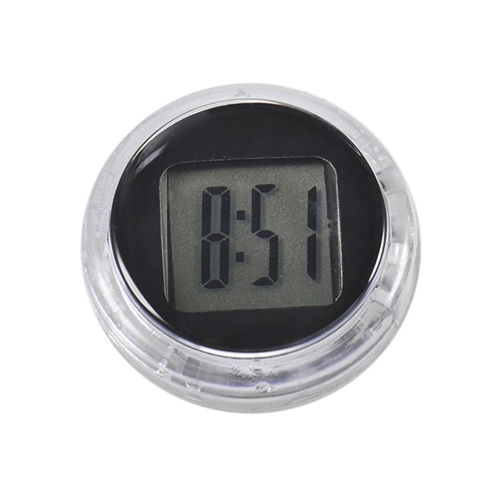 Mini Motorcycle Clock Stickon Waterproof Electronic Watch Moto Digital