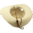thumbnail image 2 of Keevoom Cowboy Straw Hats for Women Men Roll Brim Western Cowgirl Straw Hat Sunshade Hat, 2 of 5