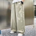 thumbnail image 2 of CONZONE Kids Boys Pants Wide Leg Casual Pants for Child Elastic Waist Lightweight Fall Winter Athletic Jogger Pants with Pockets, 2 of 9