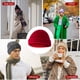 thumbnail image 2 of Qarigey Gorro de lana de tendencia, buena elasticidad, gorras clásicas de pescador sin borde, tocados crimpables a prueba de viento para montañismo, Sombreros Rojo brillante Qarigey AP009365-01B, 2 of 6