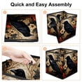 thumbnail image 4 of Crow Foldable Storage Containers with Handle, 10.8"x10.5"x10.6", Large Capacity Toy Storage Box, 4 of 6
