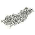 thumbnail image 1 of 50pcs Ball Bearing Swivels Connector High Strength Stainless Steel Solid Welded Rings For Saltwater Freshwater Fishing With  Rotation And Durable Connection, 1 of 8