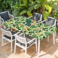 thumbnail image 2 of St. Patrick's Day Table Cloths for 6 Foot Rectangle Tables, Spring Shamrocks Green Love Hats Retro Patio Waterproof Elastic Fitted Tablecloths, Washable Rectangular Table Cover for Camping, 2 of 8