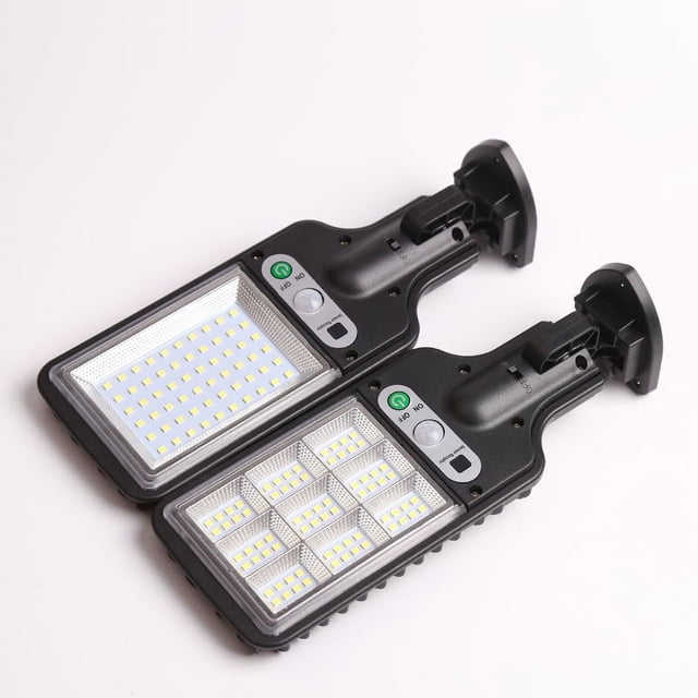 Luz de calle con control remoto solar, luz de jardín con inducción del cuerpo humano, luz de pared solar LED para exteriores