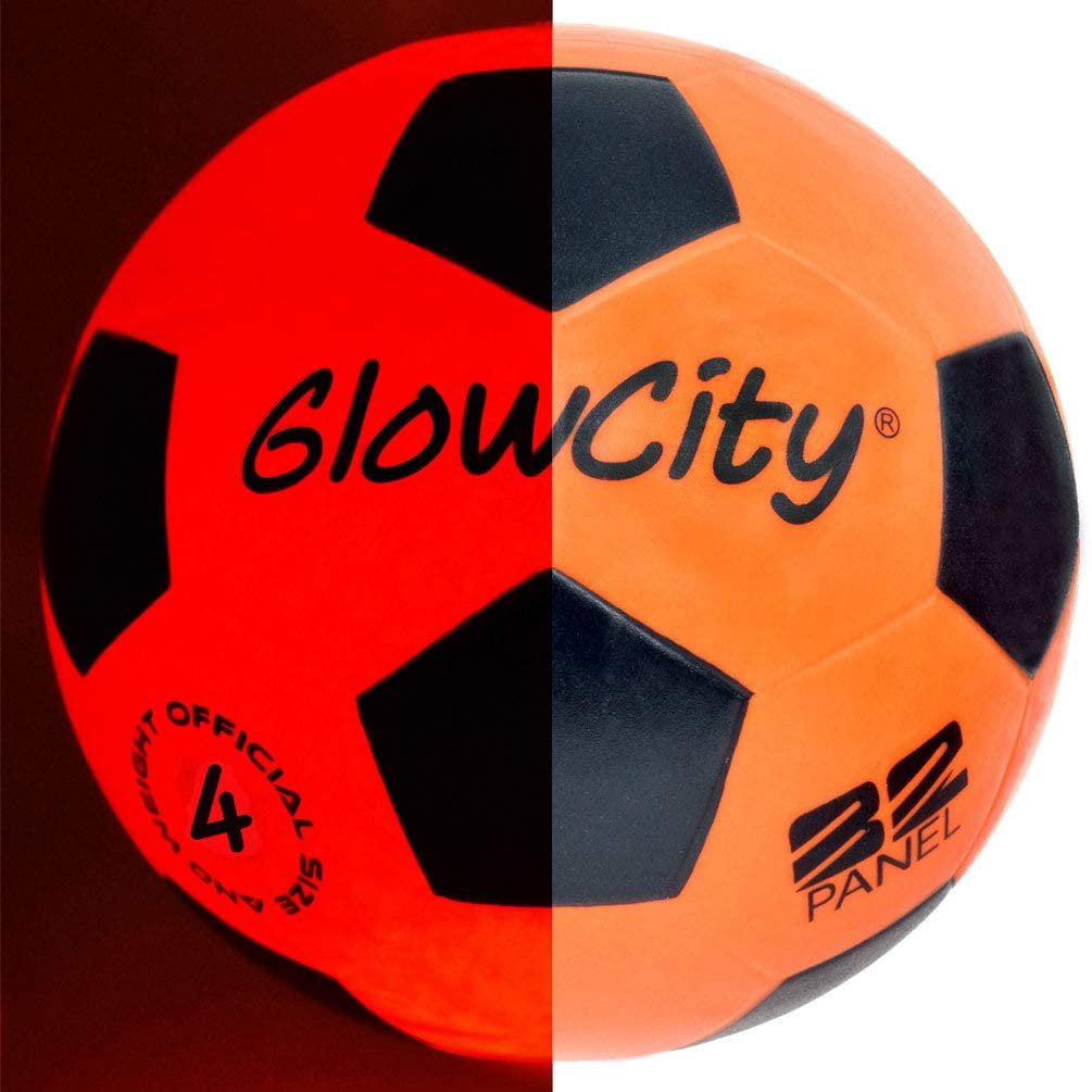 GlowCity Light up LED Soccer Ball Blazing Red for sale online 