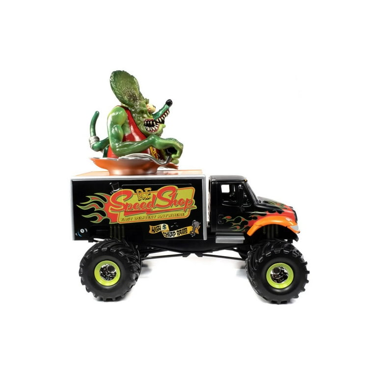 International 4400 Monster Truck w/ Rat Fink Figure, Black