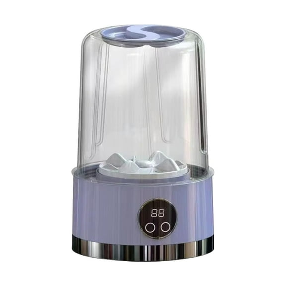 kowaku Underwear Washer Makeup Brush Cleaner Quickly Automatic Drain Mini Washing Machine for Small Place Personal Apartments Travel Purple