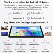Alphawolf L2S 10.1inch Tablet Android 16 Gemini3.0 Tablet with Octa-core T615 Processor, 20GB (8+12) GB RAM 128GB ROM/2 TB Expansion BT 5.0, Dual Camera