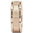 thumbnail image 5 of Tungsten Rings for Mens Wedding Band Rose Gold Brick Pattern Engagement Promise Jewelry Size 6-16 (Tungsten, 10.5), 5 of 5
