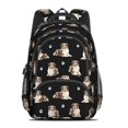 thumbnail image 2 of Australian Shepherd and Dog Paw Print Backpack for School, Cute School Bag with Adjustable Shoulder Straps and Padded Back, 16.9"x12.6"x5.9", 2 of 5