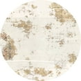 thumbnail image 1 of Ahgly Company Indoor Round Abstract Desert Sand Beige Abstract Area Rugs, 4' Round, 1 of 6
