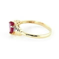 thumbnail image 3 of Galaxy Gold 1.01 ct 18K Solid Yellow Gold Heart Shape Ruby Diamond Ring 4343Y-18K (6.5), 3 of 7