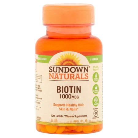 UPC 030768098087 product image for Sundown Naturals High Potency Biotin Vitamin Supplement Tablets, 1000mcg, 120 Ct | upcitemdb.com