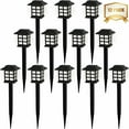 thumbnail image 4 of 12 pack Solar Pathway Lights Outdoor LED Solar Powered Garden Lights - Warm White, 4 of 7