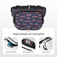 thumbnail image 5 of Hirioo Fire Truck 1 for Double Layer Waist Bag Adjustable Fanny Pack For Travel Running Hiking, 5 of 9