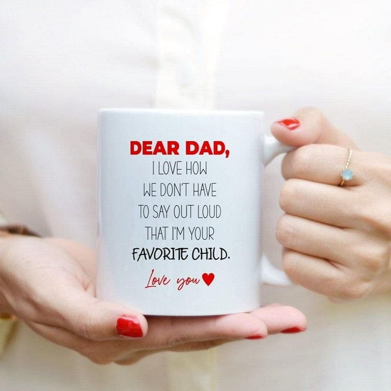 Dad And Daughter Dadasaurus Funny Personalized Mug - Vista Stars