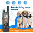 thumbnail image 4 of Dog Trainer with Remote Control, Electric Dog Training Collar with 4 Training Modes, Waterproof Dog Shock Collar Rechargeable Electronic Collar, Extra Long 2600 Feet Remote Range (2 Pack), 4 of 6