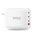thumbnail image 1 of Blackultra Cargador USB C de 120W, Cargador múltiple USB 3USB-C + 1USB-A Cargador PD, estación de Ca, 1 of 7