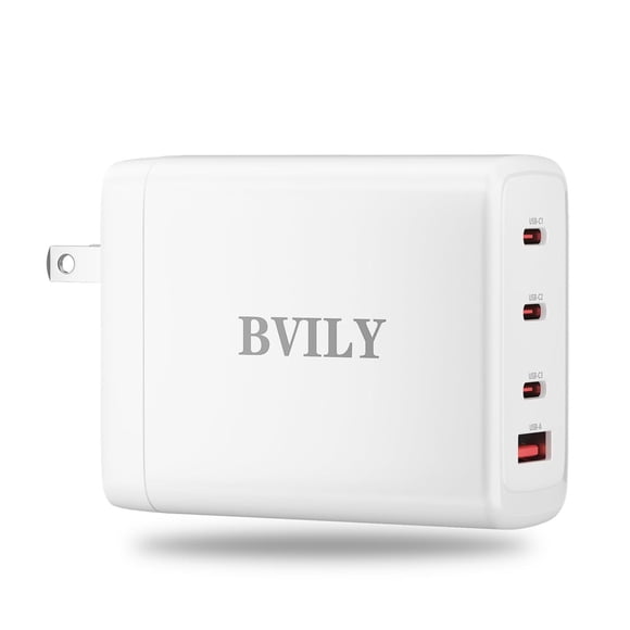Blackultra Cargador USB C de 120W, Cargador múltiple USB 3USB-C + 1USB-A Cargador PD, estación de Ca