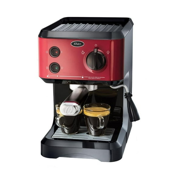 Cafetera Oster para Espresso y Cappuccino Roja