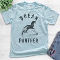 thumbnail image 2 of Kids Ocean Panther Seal Shirt, Youth Kids Boy Girl T-Shirt, Seal Shirt, Funny Animal Shirt, Light Blue, X-Large, 2 of 4