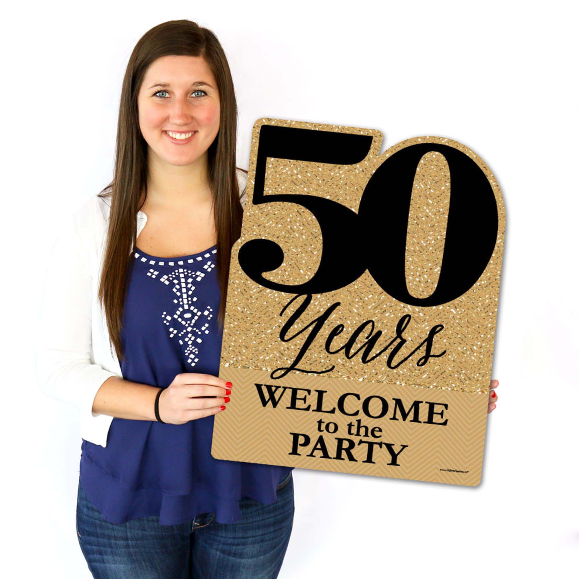 Big Dot of Happiness We Still Do - 50th Wedding Anniversary - Party Decorations - Anniversary Party Welcome Yard Sign