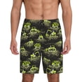 thumbnail image 1 of Fotbe Light Green Excavator Pantalones Cortos de Pijama para Hombre, Ropa de Dormir, Pantalones de Pijama Cortos para Hombre-4X-Large, 1 of 6