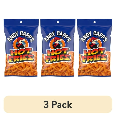 (3 pack) Andy Capp's Hot Fries, 3 oz.