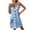Sky Blue, variant on Admvng Dresses for Women 2025 Elegant Classy Solid Color V-neck Sexy Suspender Button Up Dress S-2XL