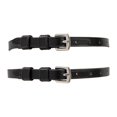 thumbnail image 1 of Huntley Equestrian Premium English Leather Spur Straps (Black, 18" Inches Long), 1 of 4