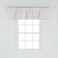thumbnail image 2 of Ambesonne Floral Window Valance, Monochrome Spring Blooms, 54" X 18", Taupe and White, 2 of 3