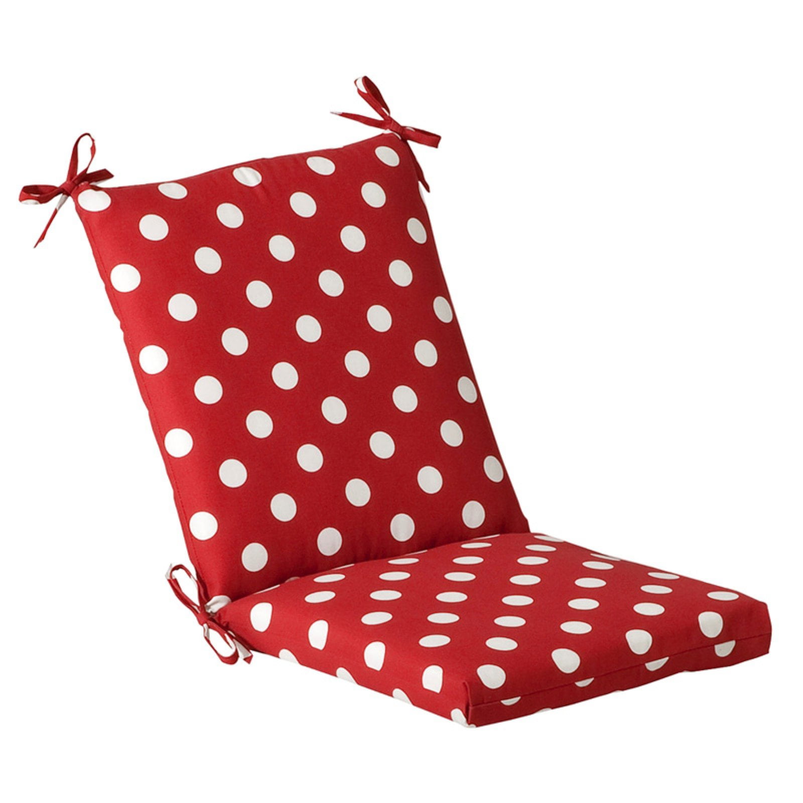 Pillow Perfect Outdoor Hinged Seat & Back Chair Cushion 37W x 18D x