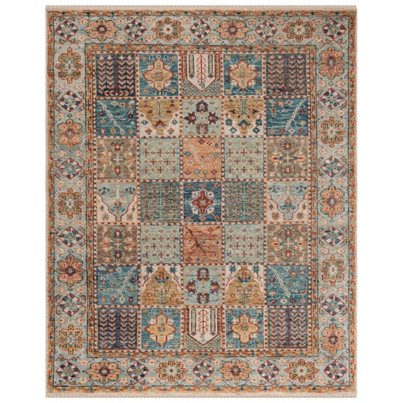 SAFAVIEH SRK124P Samarkand Blue / Rust
