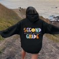 thumbnail image 4 of Women's Hoodies Sweatshirts Teacher Hoodies For Women First Day Back To School Sweatshirt with Pockets Long Sleeve Graphic Pullover Black M, 4 of 6