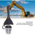 thumbnail image 5 of Excavator Joystick for Komatsu PC200 6 PC200 7 PC200 8, Excavator Joystick Pilot Valve Replacement Joystick Excavator Control with Right Handle, Ergonomic Design, Precise Control, 5 of 9