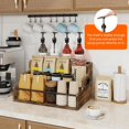 thumbnail image 6 of Liquor Bottle Display Shelf, Coffee Syrup Rack Organizer, 3 Step Countertop Wine Rack, Mini Bar, Retro Bar Shelf Stand for Whiskey, Spirits, 6 of 6