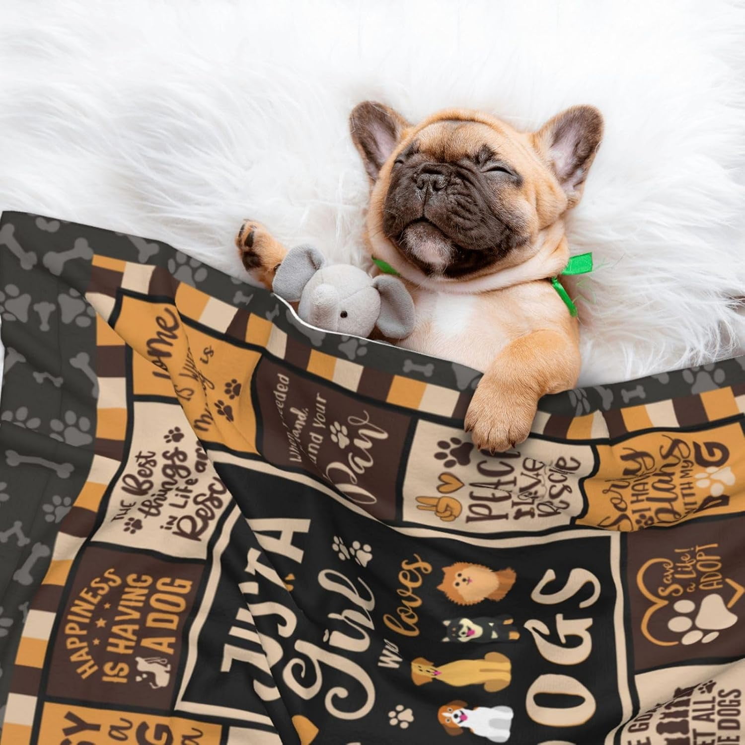 Christmas Dog Mom Gifts Blanket 60" x 50" - Xmas Gifts for Dog Lovers Women - Dog Mom Gift for Women for Christmas - Dog Owner Gift for Women - Dog Themed Gifts for Dog Moms - Dog Lover Gift