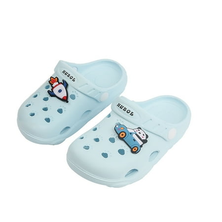 

Boys Girls Clogs With Cartoon Anime Charms Summer Comfortable Lightweight Hollow Out Sandals Beach Shoes For Toddler Children Kids