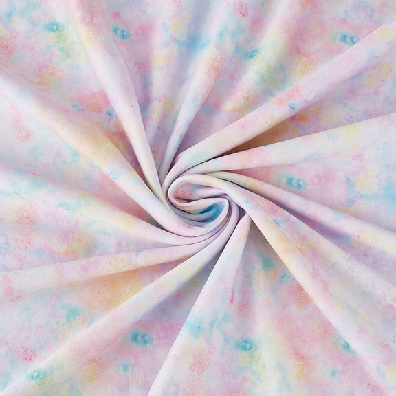 78.7×57inch Tie Dye Printed Polyester Fabric 4 Way Stretch Spandex Knitting Fabric Upholstery for Cloth Sheet Pack DIY Craft DIY