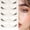 B-B01, variant on 10 Pairs Half Cat Eye Clear Band Lashes Natural End Lengthening Dense Half Eyelashes