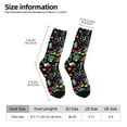 thumbnail image 5 of Yiaed Colorful Geometric Figures Print Great elasticity Crew Socks Sports socks for Men and Women, 5 of 5