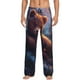 thumbnail image 1 of Balery Lazy Stone Bear Pantalones de pijama para hombre, pijama ultraligero, pantalón de descanso-3X-Large, 1 of 6