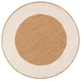 thumbnail image 2 of Safavieh Easy Care Anselmo Bordered Area Rug, Ivory/Light Brown, 6' x 6' Round, 2 of 7