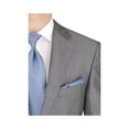thumbnail image 3 of Men's Suit Two Button Jacket Flat Front Pants Stripe, 3 of 4