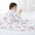 thumbnail image 2 of Kainsy Unicorn Throw Blanket Gifts for Girls, All Season Rainbow Unicorn Kids Throw Blanket for Couch/Sofa/Bed, Lightweight Soft Warm Flannel Blankets for Women Camping/Picnic/Travel, ”(60"x80"), 2 of 7