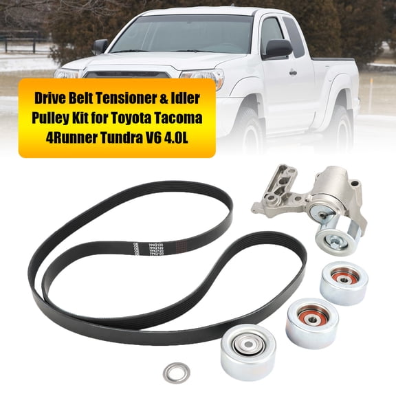Drive Belt Tensioner & Idler Pulley Kit for Toyota Tacoma 4Runner Tundra V6 4.0L