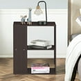 thumbnail image 6 of Gymax 2-Tier Side Sofa End Table Bedside Nightstand Table Brown Home, 6 of 10