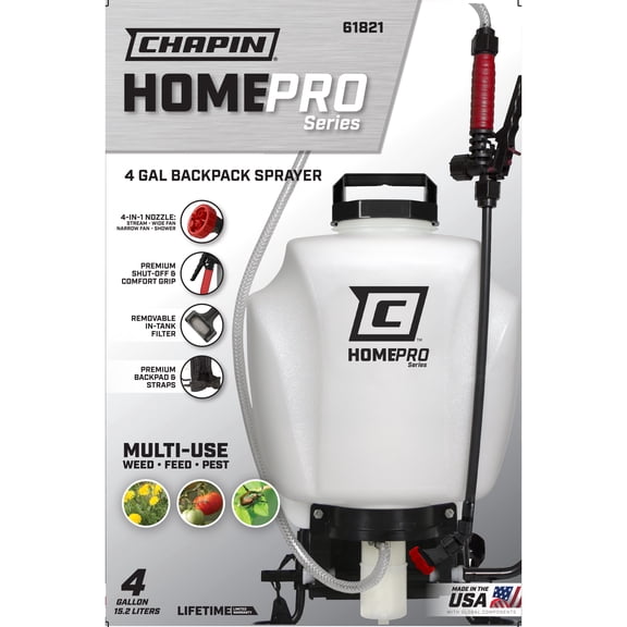 Chapin Homepro 61821 4-Gallon Backpack Sprayer for Lawn, Home and Garden