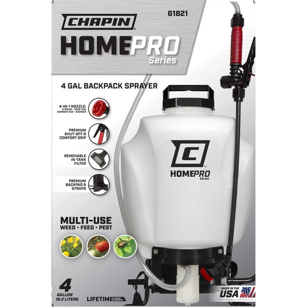 Chapin Homepro 61821 4-Gallon Backpack Sprayer for Lawn, Home and